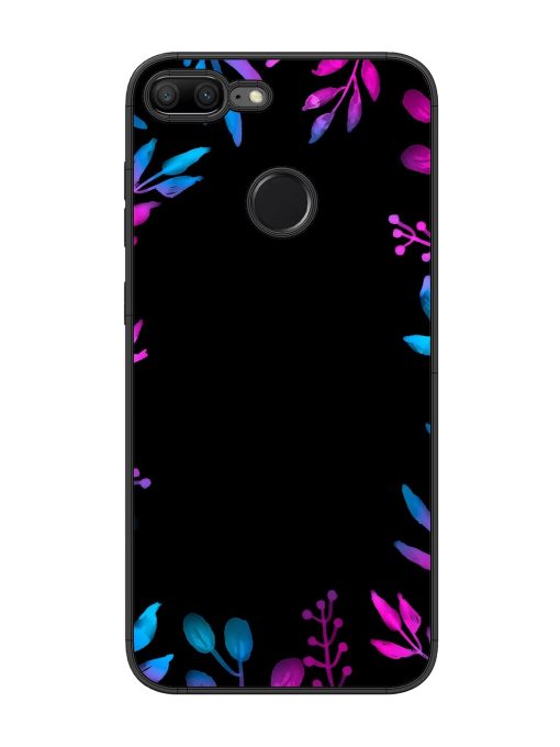 Flower Pattern Watercolor Glossy Metal Phone Cover for Honor 9 Lite Zapvi