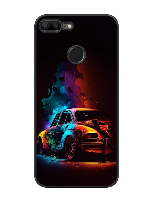 High Classic Car Art Glossy Metal Phone Cover for Honor 9 Lite