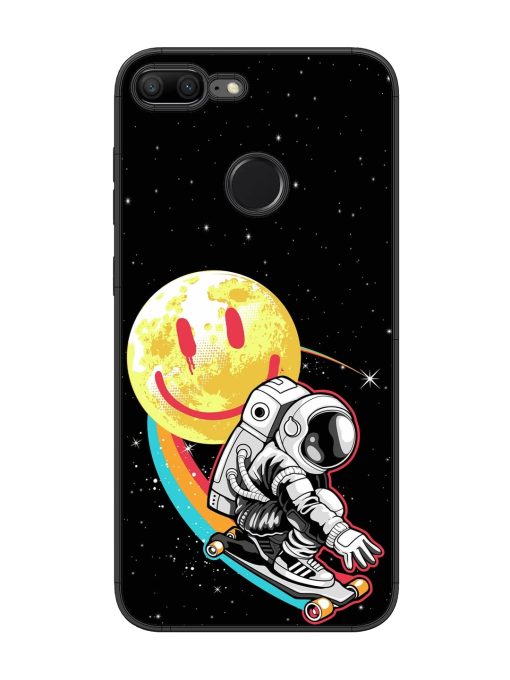 Astronaut Art Glossy Metal Phone Cover for Honor 9 Lite Zapvi