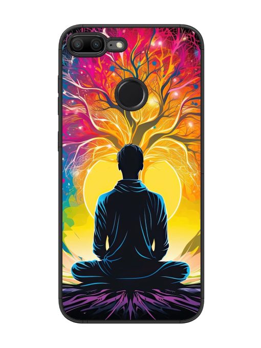 Mind Colourful Glossy Metal Phone Cover for Honor 9 Lite Zapvi