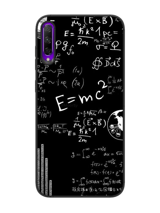 E=Mc2 Mass?Energy Equivalence Glossy Metal Phone Cover for Honor 9X Pro Zapvi