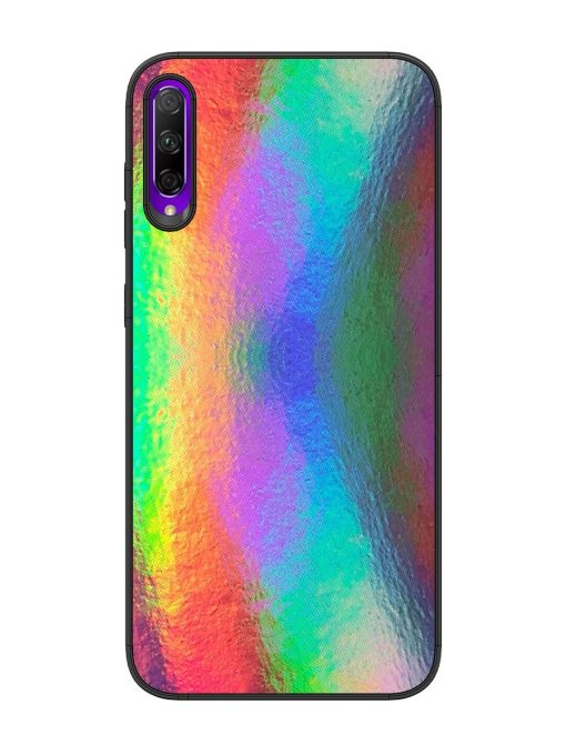 Colorful Holographic Background Glossy Metal TPU Phone Cover for Honor 9X Pro Zapvi