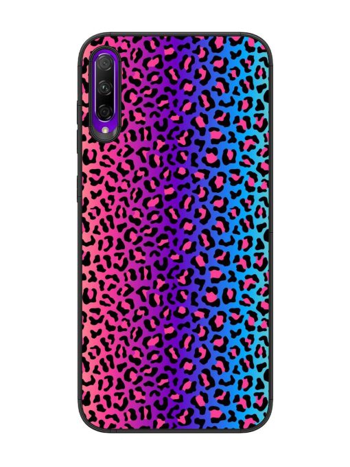 Colorful Leopard Seamless Glossy Metal Phone Cover for Honor 9X Pro Zapvi