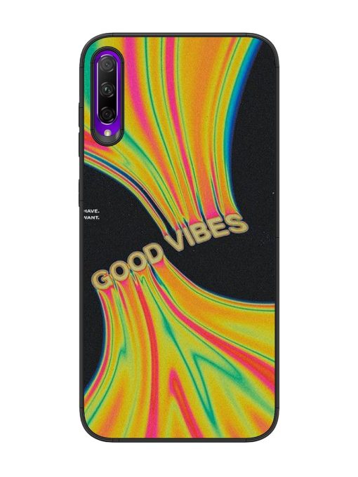 Good Vibes Glossy Metal Phone Cover for Honor 9X Pro Zapvi