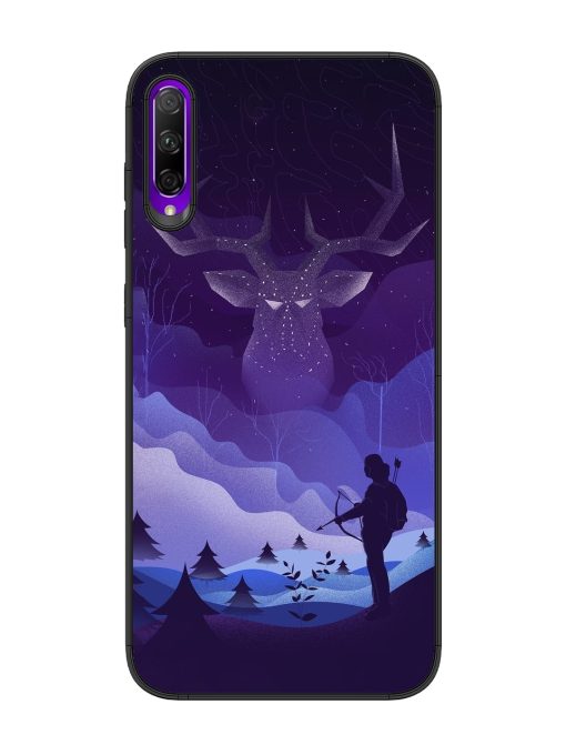 Deer Forest River Glossy Metal Phone Cover for Honor 9X Pro Zapvi