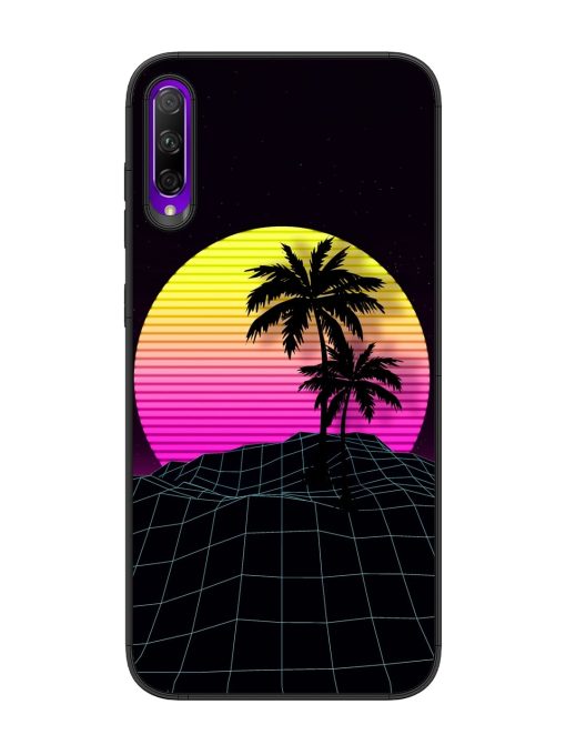 Coconut Vector Glossy Metal Phone Cover for Honor 9X Pro Zapvi