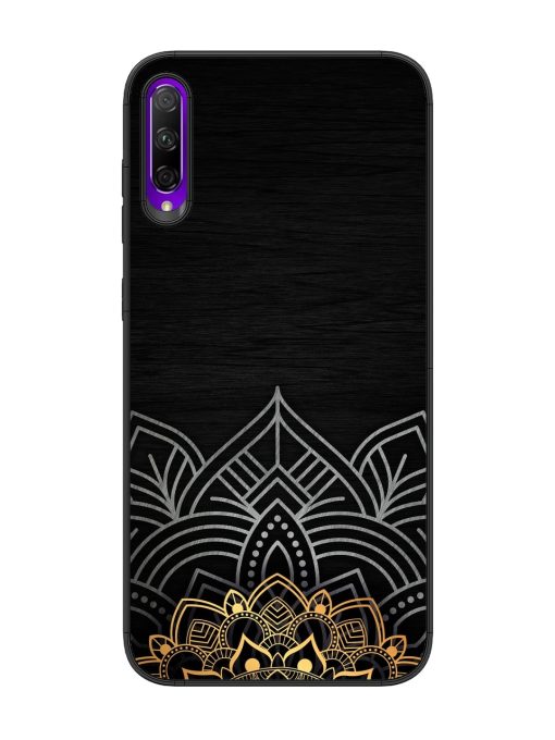 Decorative Golden Pattern Glossy Metal Phone Cover for Honor 9X Pro Zapvi