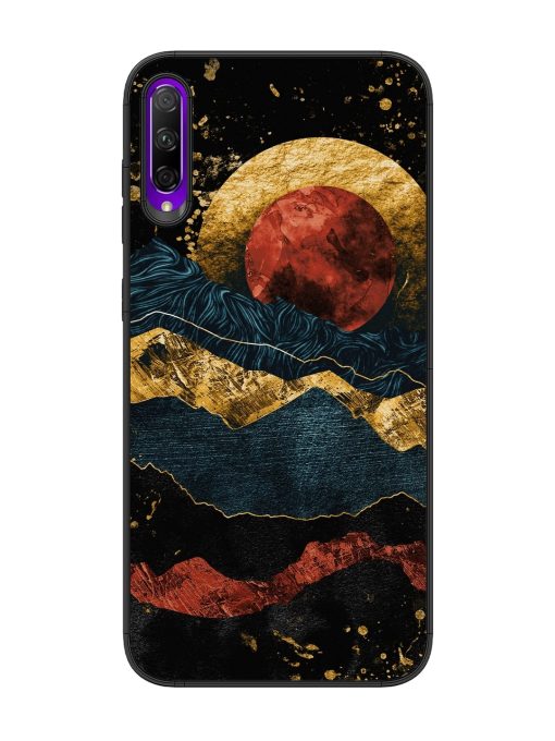 Gold Painting View Glossy Metal Phone Cover for Honor 9X Pro Zapvi