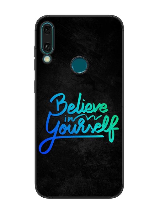 Believe In Yourself Glossy Metal Phone Cover for Honor Y9 (2019) Zapvi