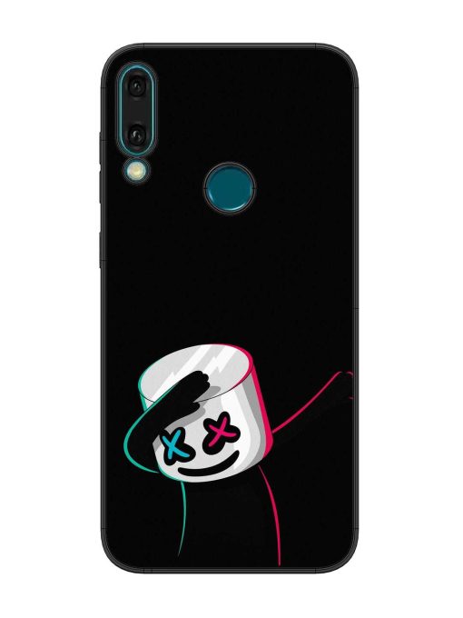 Black Marshmallow Glossy Metal Phone Cover for Honor Y9 (2019) Zapvi