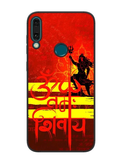 Illustration Lord Shiva Glossy Metal TPU Phone Cover for Honor Y9 (2019) Zapvi