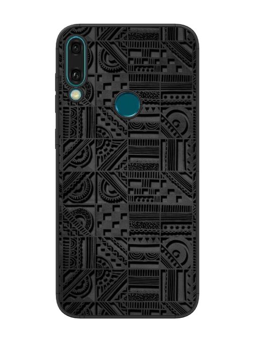 Seamless Pattern Glossy Metal Phone Cover for Honor Y9 (2019) Zapvi