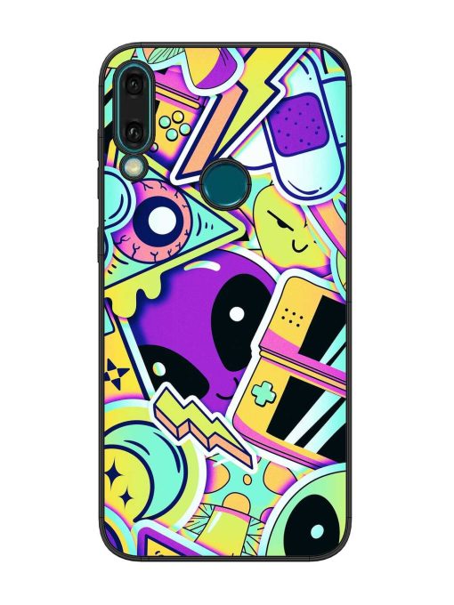 Scratch Art Glossy Metal Phone Cover for Honor Y9 (2019) Zapvi