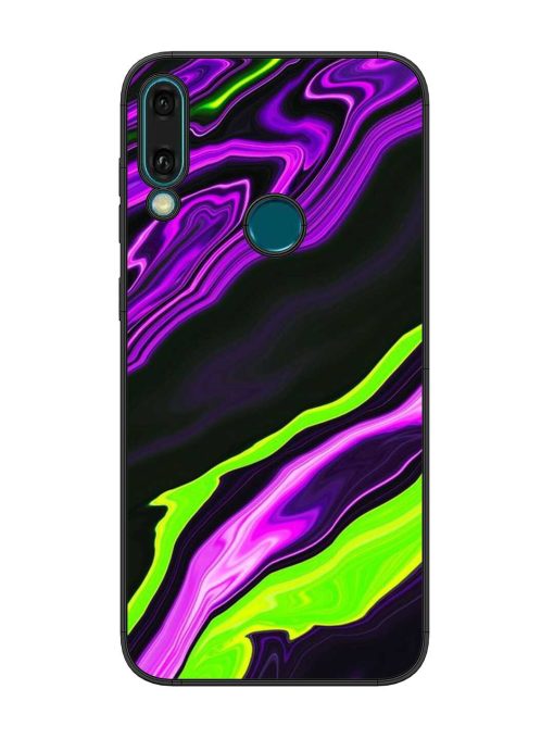 Bright Fluid Violet Glossy Metal Phone Cover for Honor Y9 (2019) Zapvi