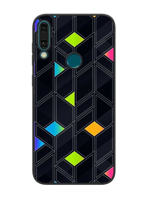 Abstract Mosaic Seamless Glossy Metal Phone Cover for Honor Y9 (2019) Zapvi