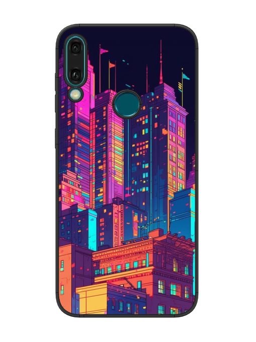 City View Glossy Metal Phone Cover for Honor Y9 (2019)