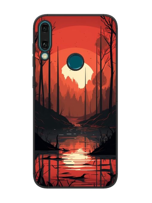 Natural Landscape Glossy Metal Phone Cover for Honor Y9 (2019) Zapvi