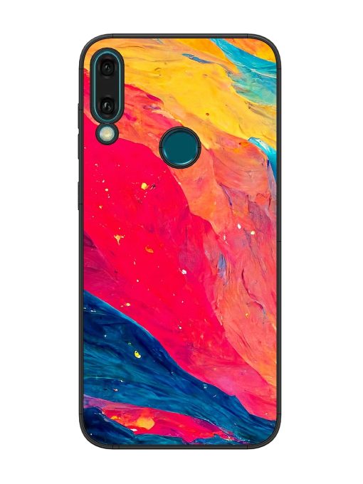 Starry Night Glossy Metal Phone Cover for Honor Y9 (2019) Zapvi