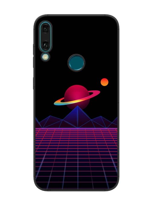 Wave Aesthetic Glossy Metal Phone Cover for Honor Y9 (2019) Zapvi