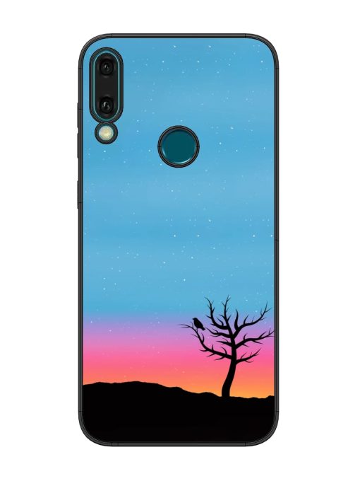 Natural Gradient Glossy Metal Phone Cover for Honor Y9 (2019)