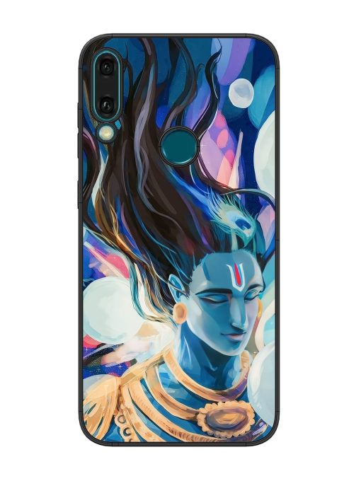 Bhagwan Sri Krishna Glossy Metal Phone Cover for Honor Y9 (2019) Zapvi