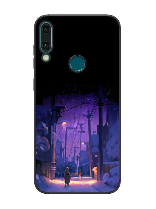 Winter Anime Art Glossy Metal Phone Cover for Honor Y9 (2019) Zapvi