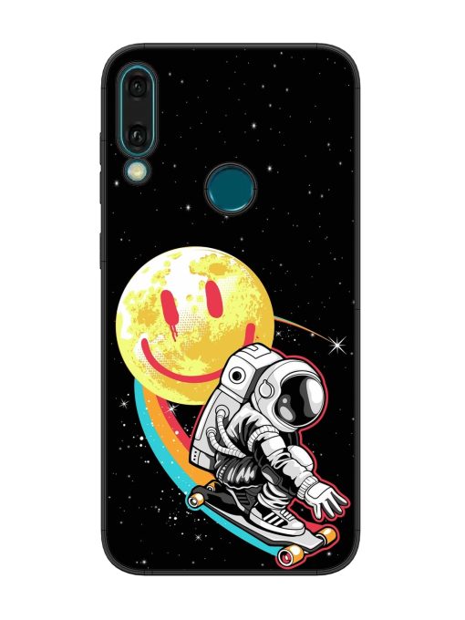 Astronaut Art Glossy Metal Phone Cover for Honor Y9 (2019) Zapvi