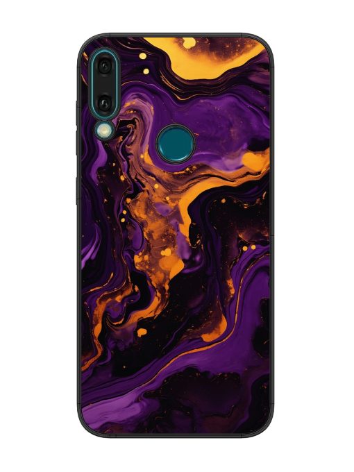 Painting Of A Purple Glossy Metal Phone Cover for Honor Y9 (2019) Zapvi