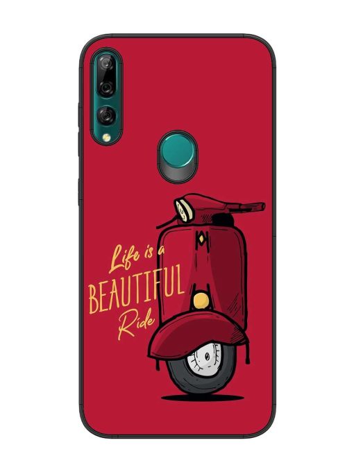 Life Is Beautiful Rides Glossy Metal Phone Cover for Honor Y9 Prime Zapvi