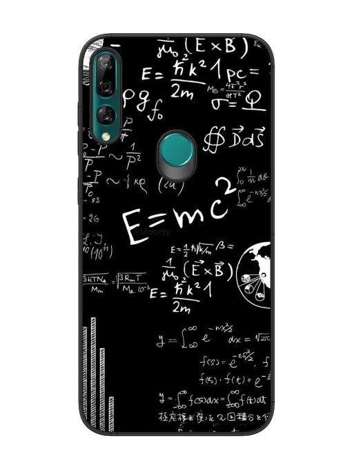 E=Mc2 Mass?Energy Equivalence Glossy Metal Phone Cover for Honor Y9 Prime Zapvi