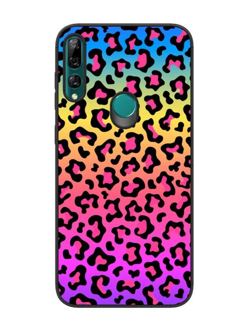 Neon Rainbow Colored Glossy Metal Phone Cover for Honor Y9 Prime Zapvi