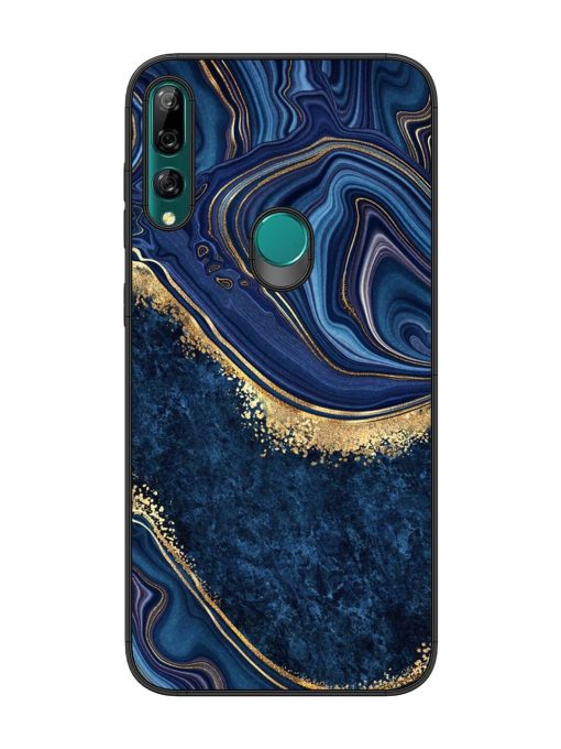 Abstract Background Blue Glossy Metal TPU Phone Cover for Honor Y9 Prime Zapvi