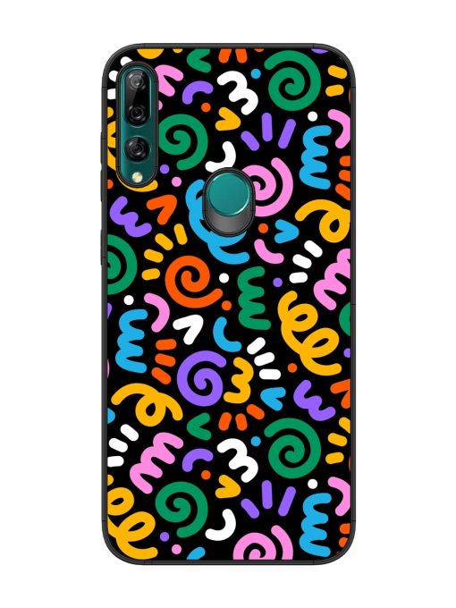 Colorful Seamless Vector Glossy Metal Phone Cover for Honor Y9 Prime