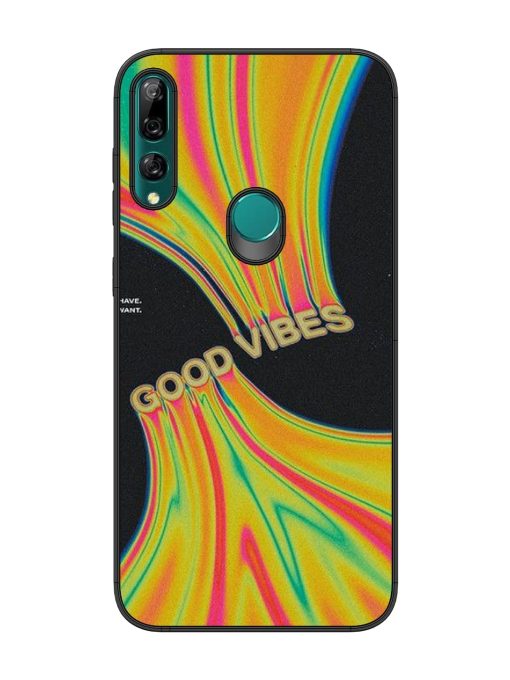 Good Vibes Glossy Metal Phone Cover for Honor Y9 Prime