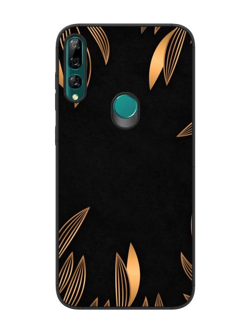 Golden Leaf Pattern Glossy Metal Phone Cover for Honor Y9 Prime Zapvi