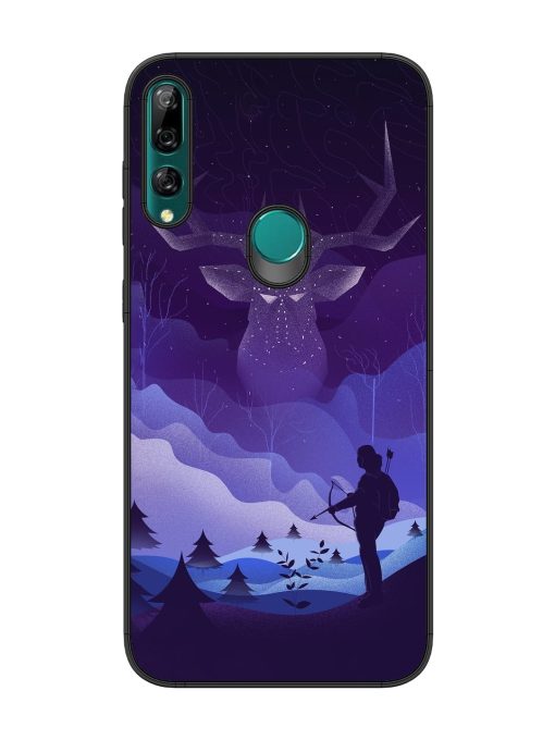 Deer Forest River Glossy Metal Phone Cover for Honor Y9 Prime