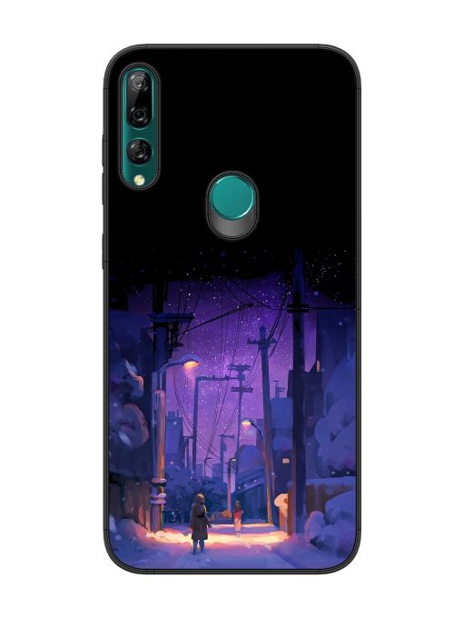 Winter Anime Art Glossy Metal Phone Cover for Honor Y9 Prime