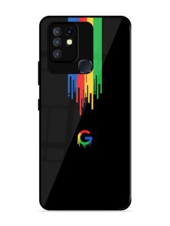 Google Logo Glossy Metal Phone Cover for Infinix Hot 10