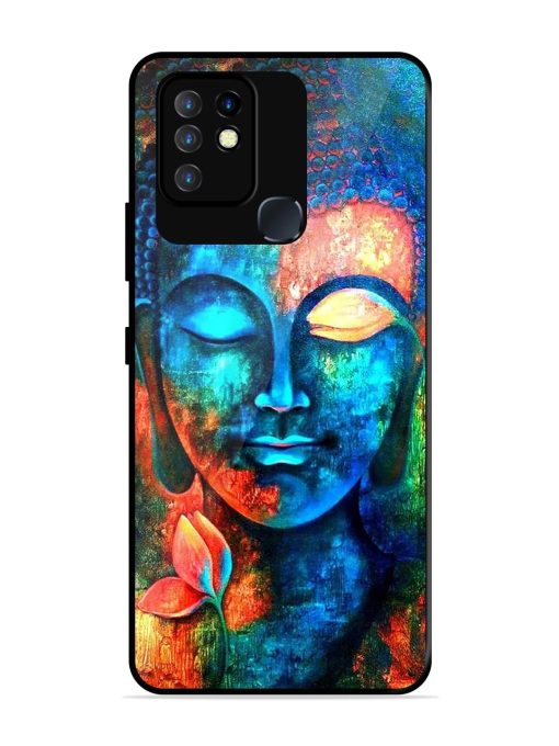 Buddha Painting Glossy Metal Phone Cover for Infinix Hot 10