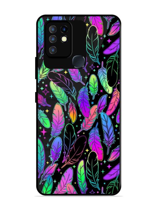 Bright Multi Colored Seamless Glossy Metal Phone Cover for Infinix Hot 10