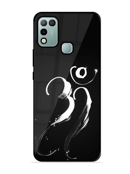 Om Logo Glossy Metal Phone Cover for Infinix Hot 10 Play Zapvi