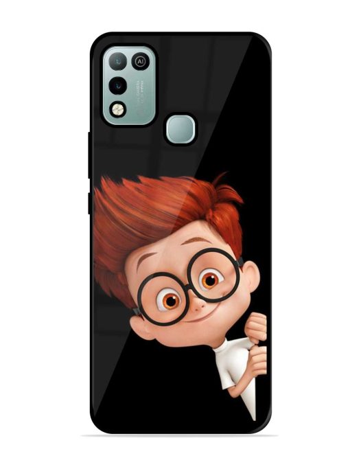 Smart Boy Cartoon Glossy Metal Phone Cover for Infinix Hot 10 Play Zapvi