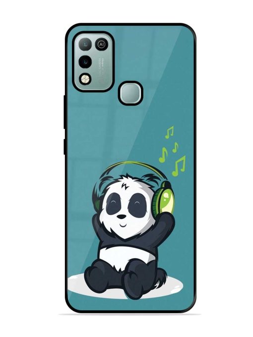 Music Panda Glossy Metal Phone Cover for Infinix Hot 10 Play Zapvi