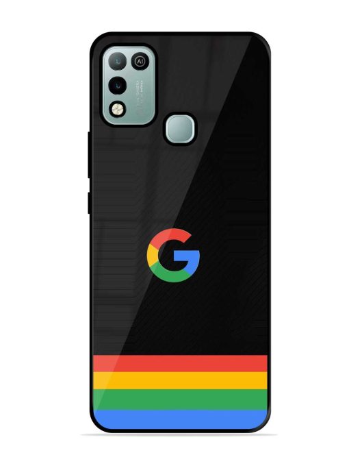 Google Logo Art Glossy Metal Phone Cover for Infinix Hot 10 Play Zapvi