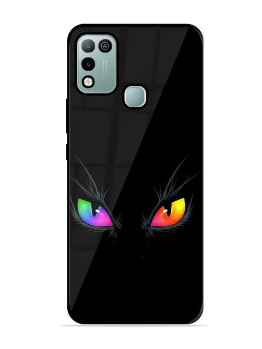 Cat Eyes Glossy Metal Phone Cover for Infinix Hot 10 Play Zapvi