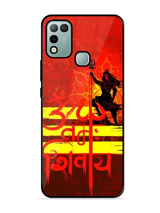 Illustration Lord Shiva Glossy Metal TPU Phone Cover for Infinix Hot 10 Play