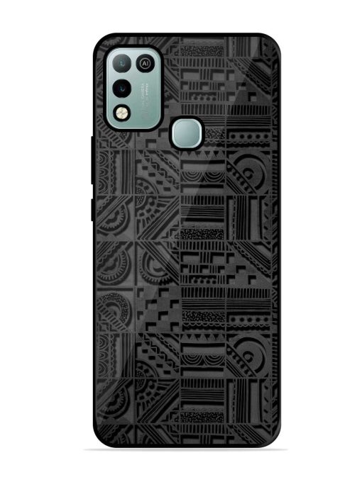 Seamless Pattern Glossy Metal Phone Cover for Infinix Hot 10 Play Zapvi