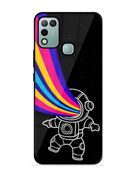 Astronaut Glossy Metal TPU Phone Cover for Infinix Hot 10 Play Zapvi