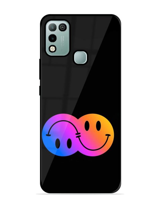 Gradient Smile Art Glossy Metal TPU Phone Cover for Infinix Hot 10 Play Zapvi