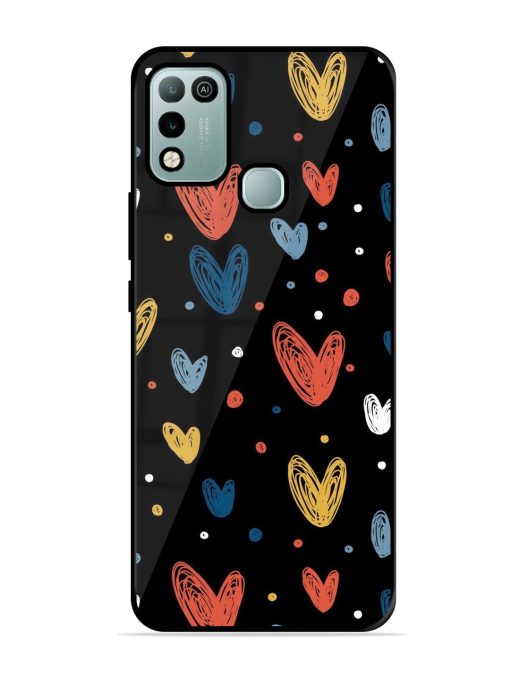 Happy Valentines Day Glossy Metal TPU Phone Cover for Infinix Hot 10 Play